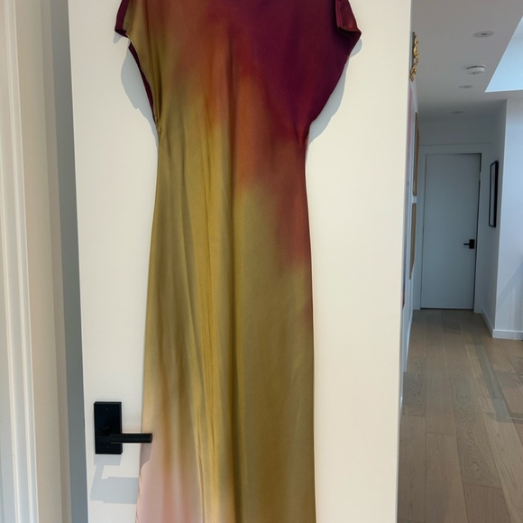 ZARA Multicolour Long Tie-Dye Dress Size XL - Picture 5 of 8